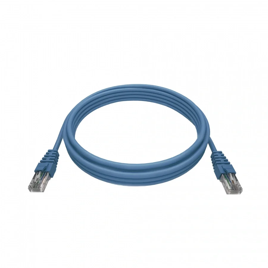 Патч-корд NTSS NTSS-PC-UTP-RJ45-5e-1.0-LSZH-BU NTSS-PC-UTP-RJ45-5E-1.0-LSZH UTP RJ-45 вил.-вилка RJ-45 cat.5e 1м синий LSZH (уп.:1шт) 26AWG