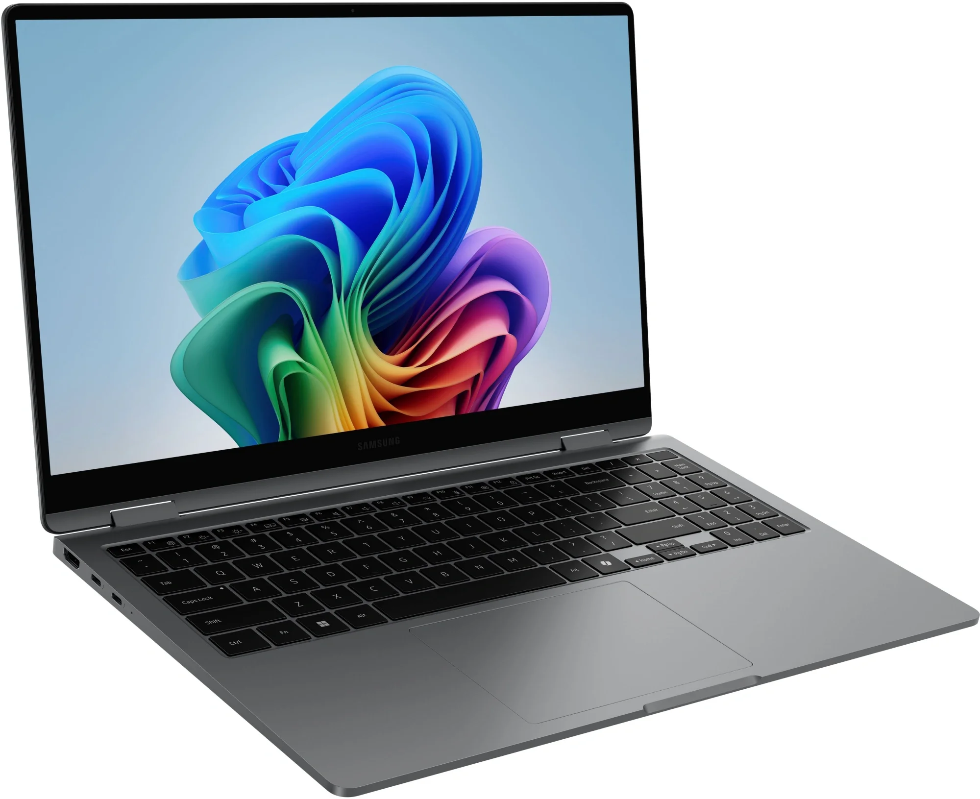 Ноутбук Samsung Galaxy Book 5 360 NP750 Core Ultra 7 256V 16Gb SSD1Tb Intel Arc 140V 15.6" AMOLED Touch FHD (1920x1080) Windows 11 Home English grey WiFi BT Cam (NP750QHA-LG3IN)