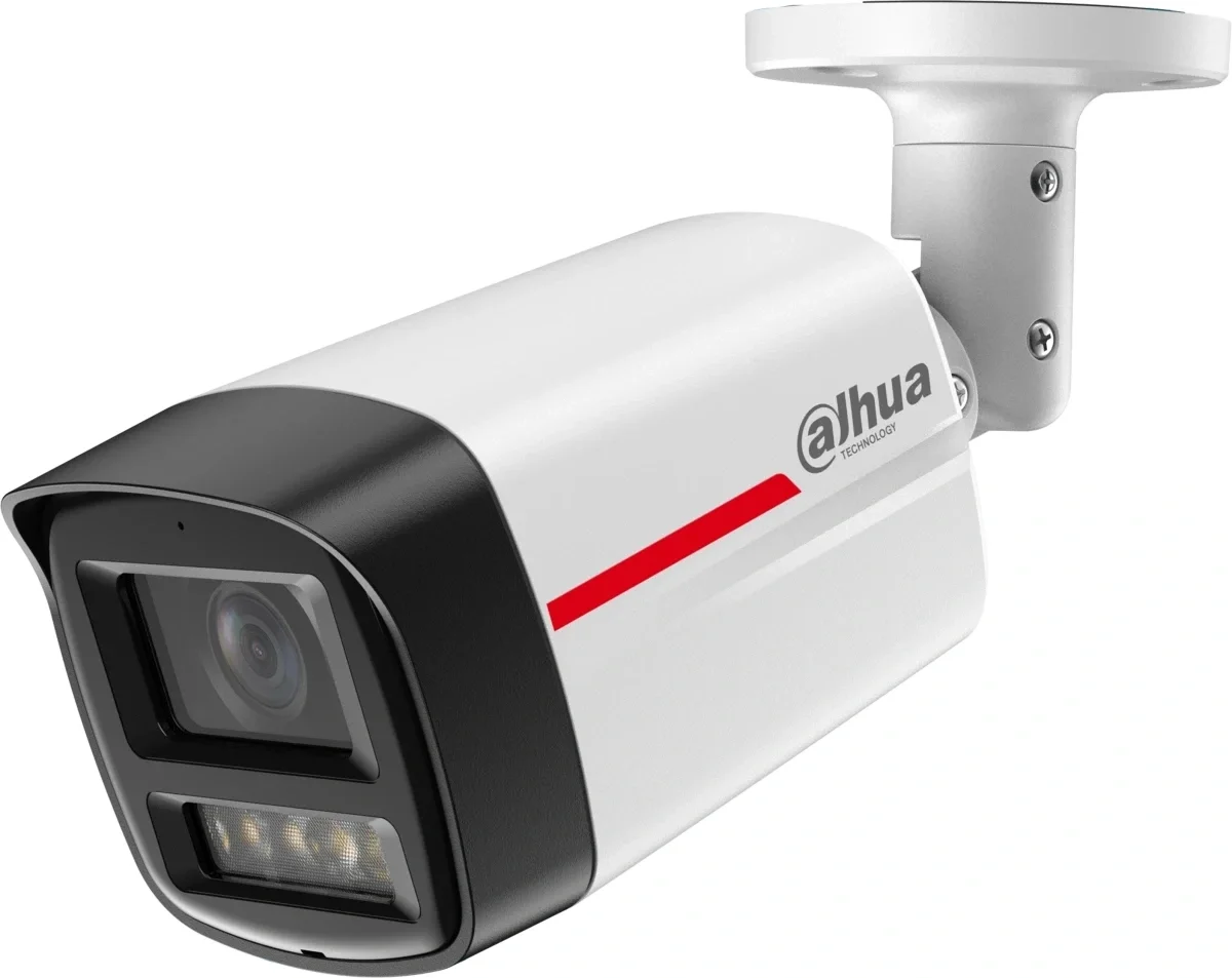DAHUA DH-IPC-HFW2849TLP-S-LED-0360B-PRO Уличная цилиндрическая IP-видеокамера WizColor 8Мп, 1/1,8” CMOS, объектив 3,6мм, видеоаналитика, микрофон, LED 50м, IP67, металл