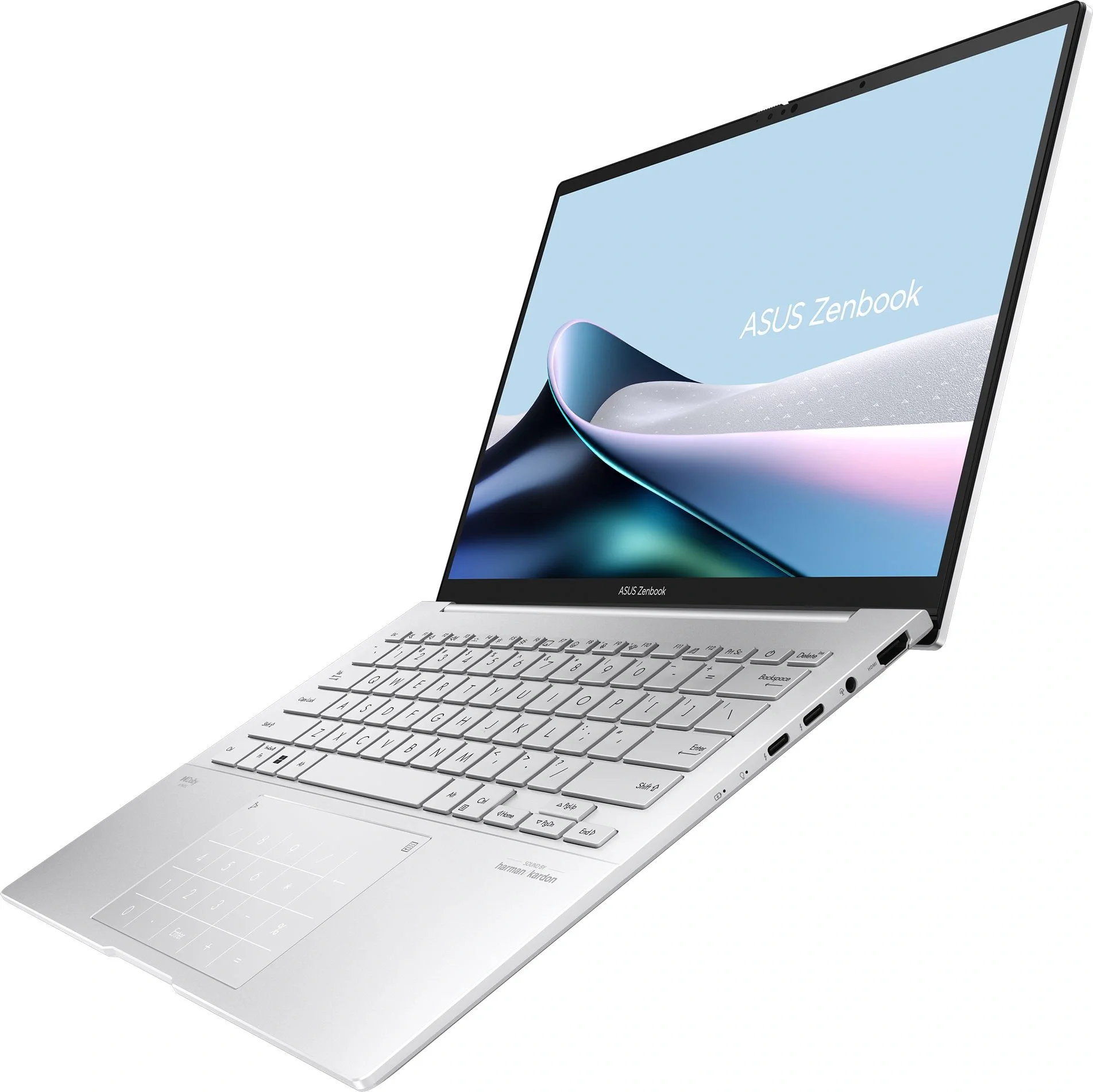 Ноутбук Asus Zenbook 14 OLED UX3405MA-QD993 14" IPS FHD+ (1920x1200) Core Ultra 9 185H 16Gb SSD 512Gb Intel Arc noOS WiFi BT Cam Bag Серебристый 1.22 кг (90NB11R2-M01SV0)