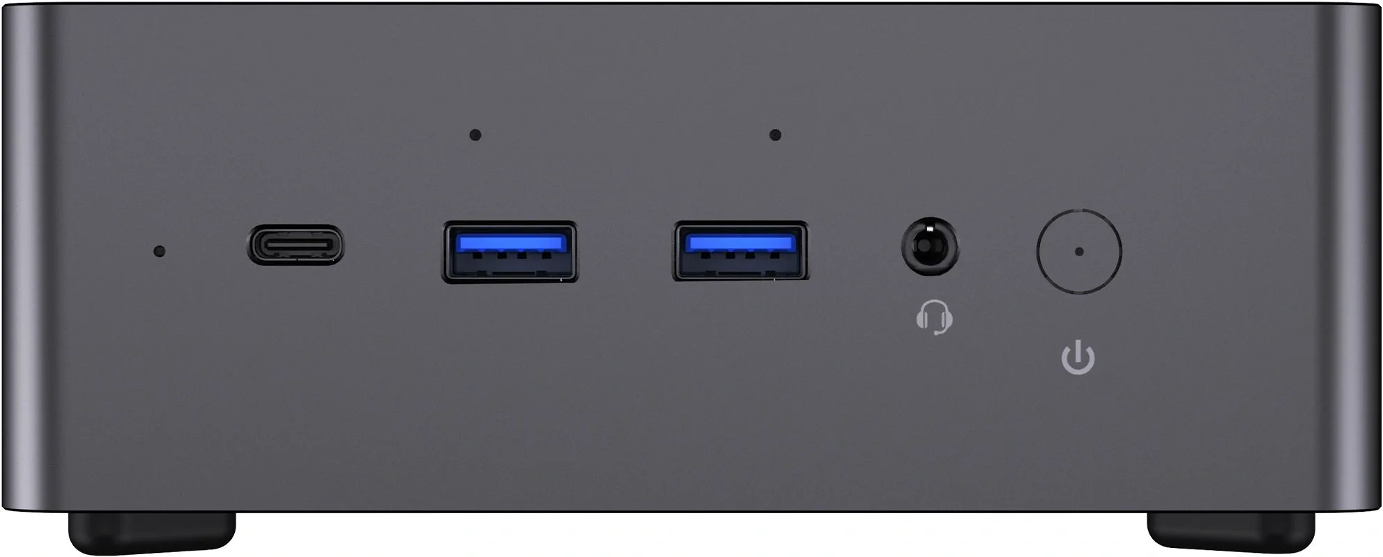 Компьютер/ Chuwi AuBox Intel Core Ultra 7 256V(2.2Ghz)/16384Mb/1000PCISSDGb/Int:Intel Iris Xe Graphics/BT/WiFi/war 1y/0.865kg/Gray/Win11Pro + DDR5 (no Slots)/USB3.2*5/HDMI*2/DP*1/RJ45*1/WIFI6E,BT5.3/Tipe-C*2/bracket/Aluminum Alloy + Galvanize