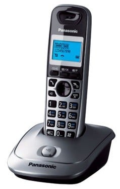 Телефон беспроводной (DECT) Panasonic KX-TG2511RUM (металик) АОН, Caller ID,спикерфон на трубке,переход в Эко режим одним нажатием