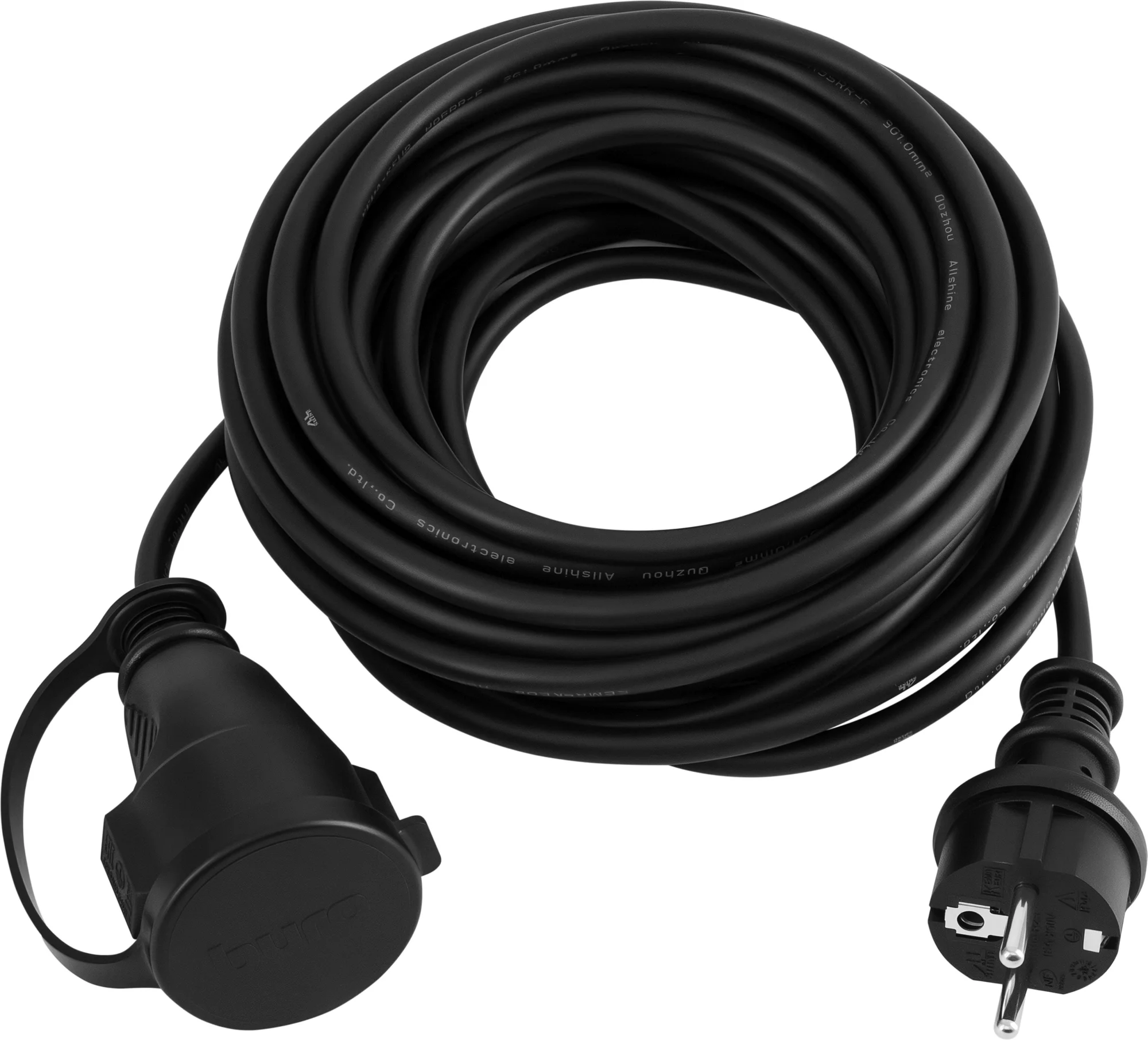 Сетевой удлинитель Buro BU-PS1.10/FRB-16 10 м (1 розетка) черный (пакет ПЭ)