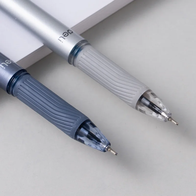 Ручка шариковая Deli Xtream (EQ47-BL), d=0.7мм, синие чернила, игловидный пишущий наконечник, резиновая манжета чернила пониженной вязкости