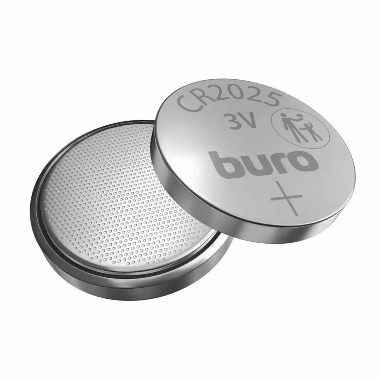 Батарея Buro Lithium CR2025 (1шт) блистер, 3 В