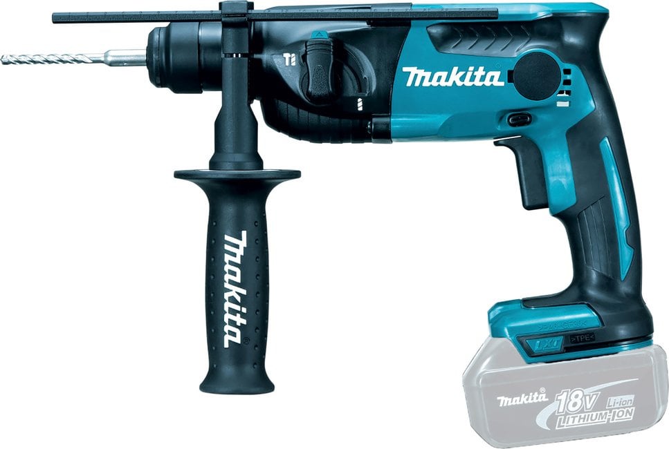 Makita DHR165Z Перфоратор аккумуляторный SDS+ [DHR165Z] {18В,Li-ion,2реж,1.3Дж,0-5300у\м,2.2кг,чем,подсветка,б\акк и з\у}