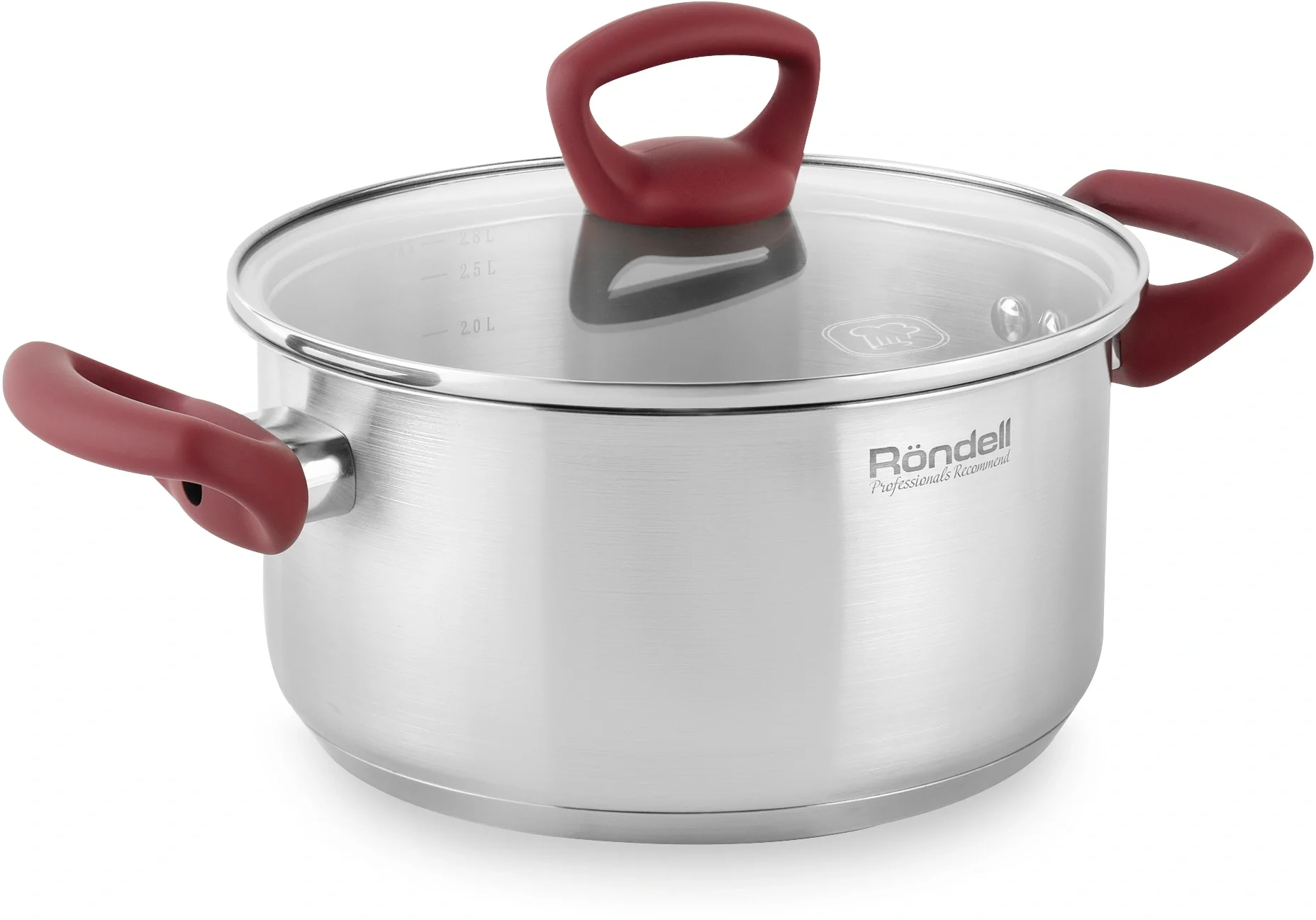 Кастрюля Rondell Heidi RDS-1114 4.8л. d=24см (с крышкой) стальной