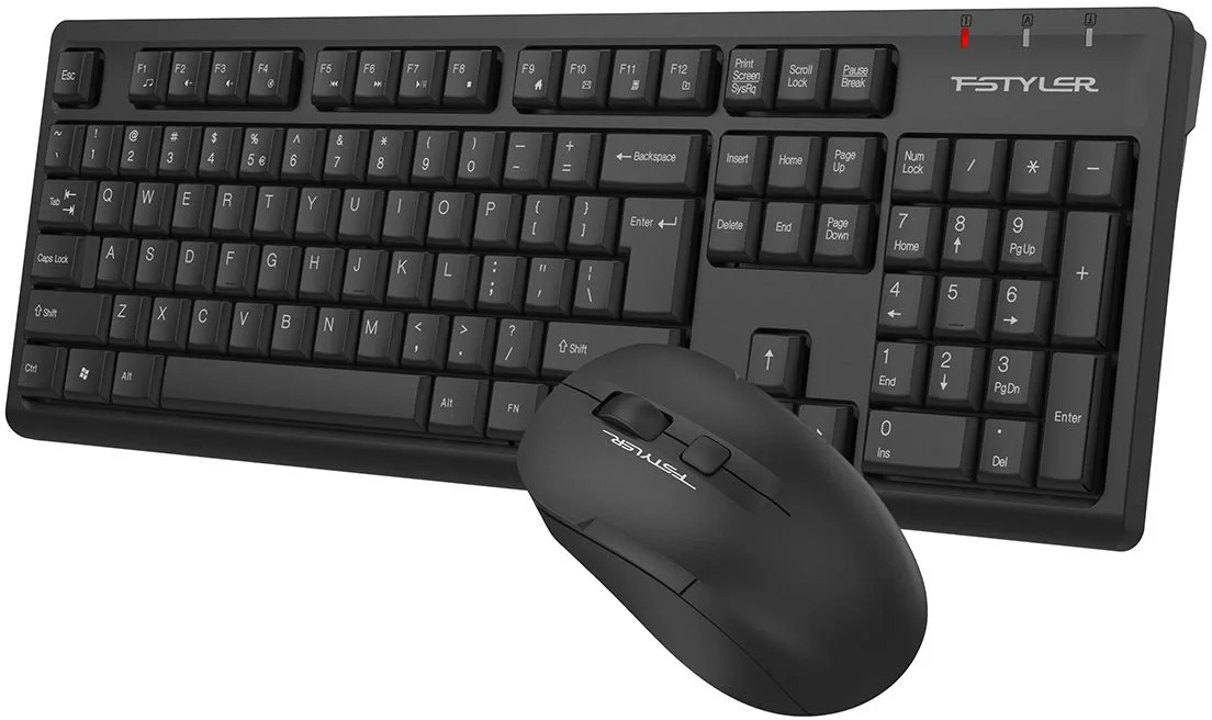 Клавиатура + мышь A4Tech Fstyler FG1200 клав:черный мышь:черный USB беспроводная Multimedia
