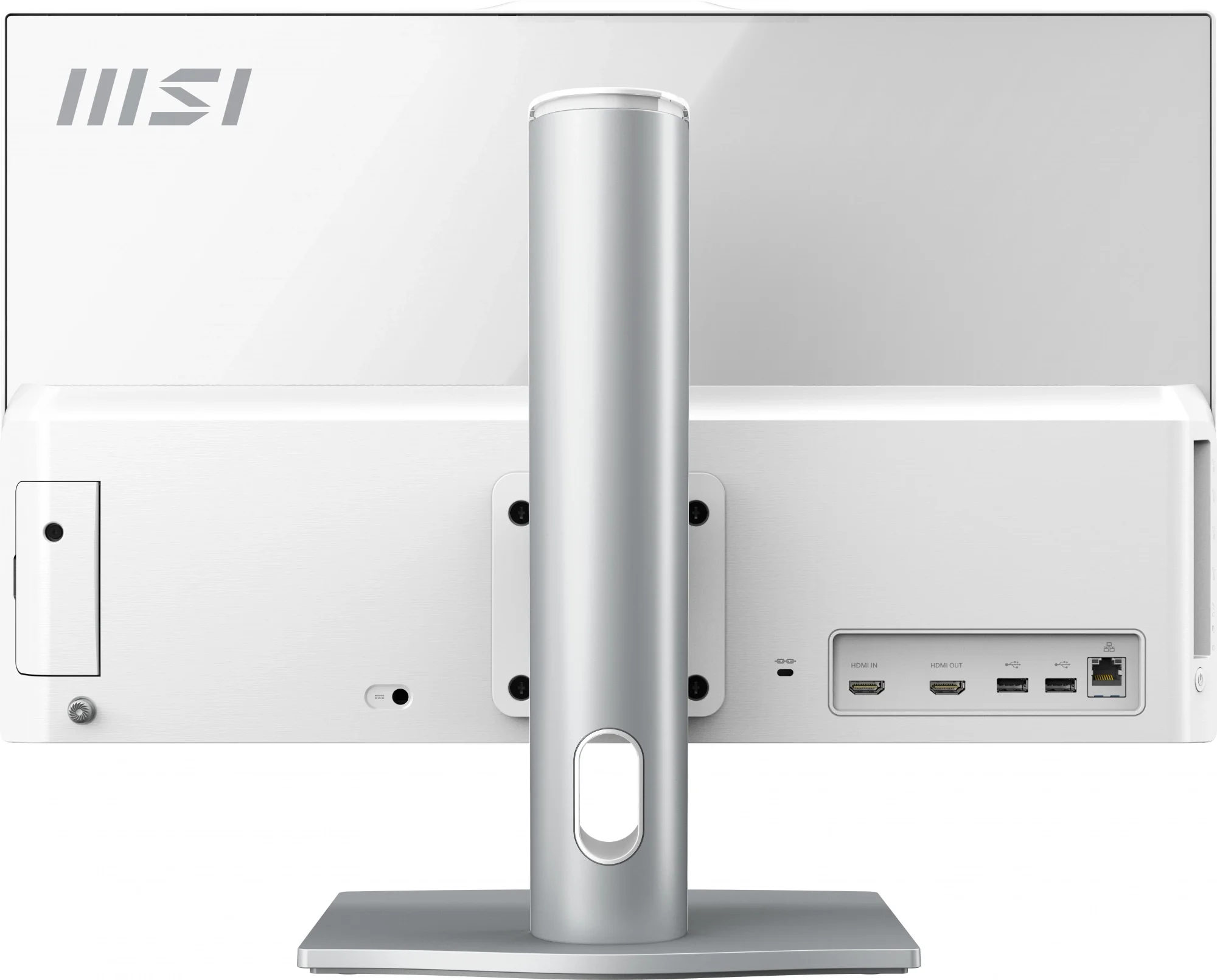 Моноблок MSI Modern AM242P 1M-1022XRU 23.8" Full HD Core 5 120U (1.4) 16Gb SSD512Gb Graphics без ОС GbitEth WiFi BT 120W клавиатура мышь Cam белый 1920x1080