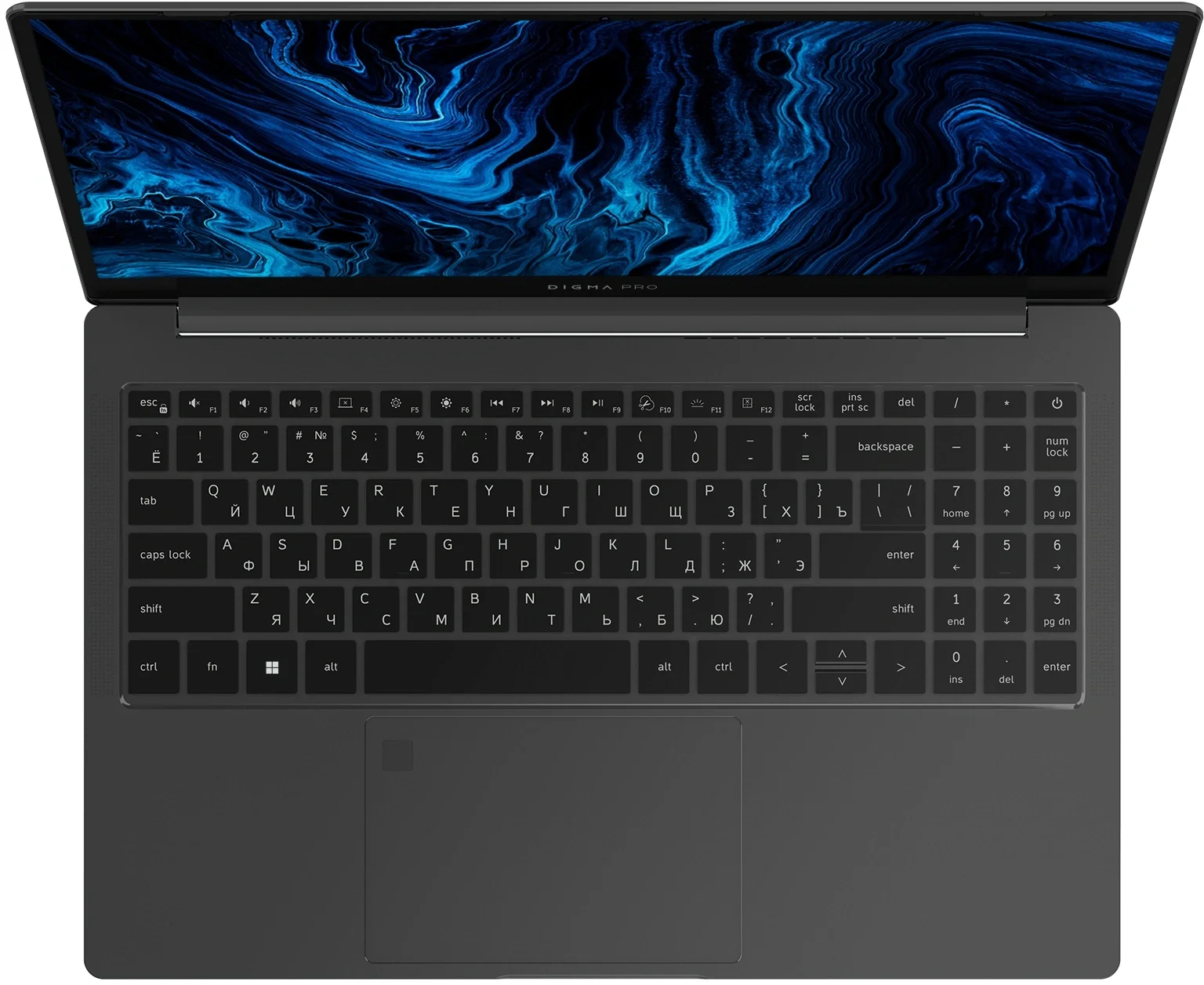 Ноутбук Digma Pro Sprint N Ryzen 5 5500U 16Gb SSD512Gb AMD Radeon Graphics 15.6" IPS FHD (1920x1080) Windows 11 Pro dk.grey WiFi BT Cam 4700mAh (DN15R5-ADXW05)