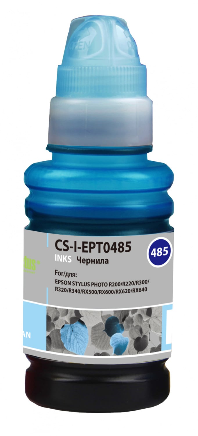 Чернила Cactus CS-I-EPT0485 светло-голубой (100мл) Epson Stylus Photo R200/R220/R300/R320