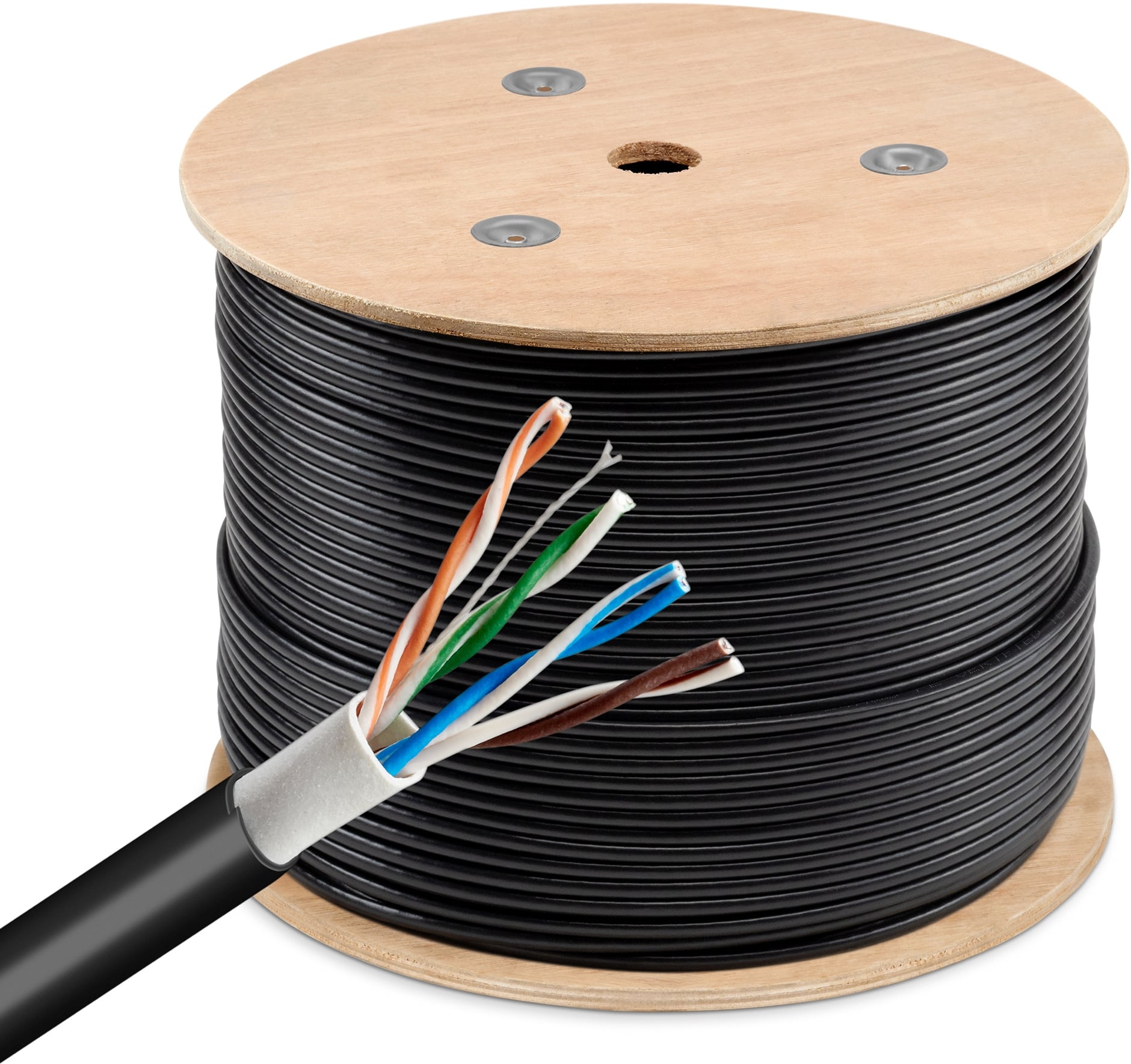 BU-CCA-050-OUTDOOR Кабель сетевой Buro  UTP 4 пары cat.5E solid 0.50мм  CCA  305м  черный outdoor