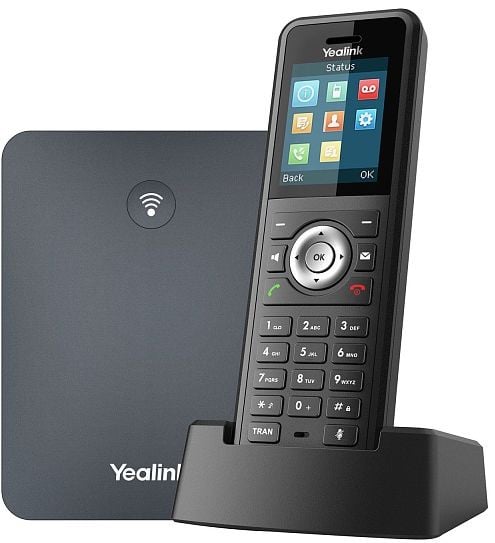 Система DECT YEALINK W79P (база W70B+трубка W59R) (до 10 SIP-аккаунтов, до 10 трубок на базу, до 20 одновременных вызовов) (W79P)