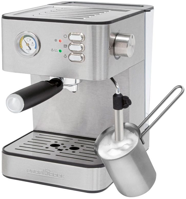 Кофеварка рожковая Profi Cook PC-ES 1209 850Вт серебристый