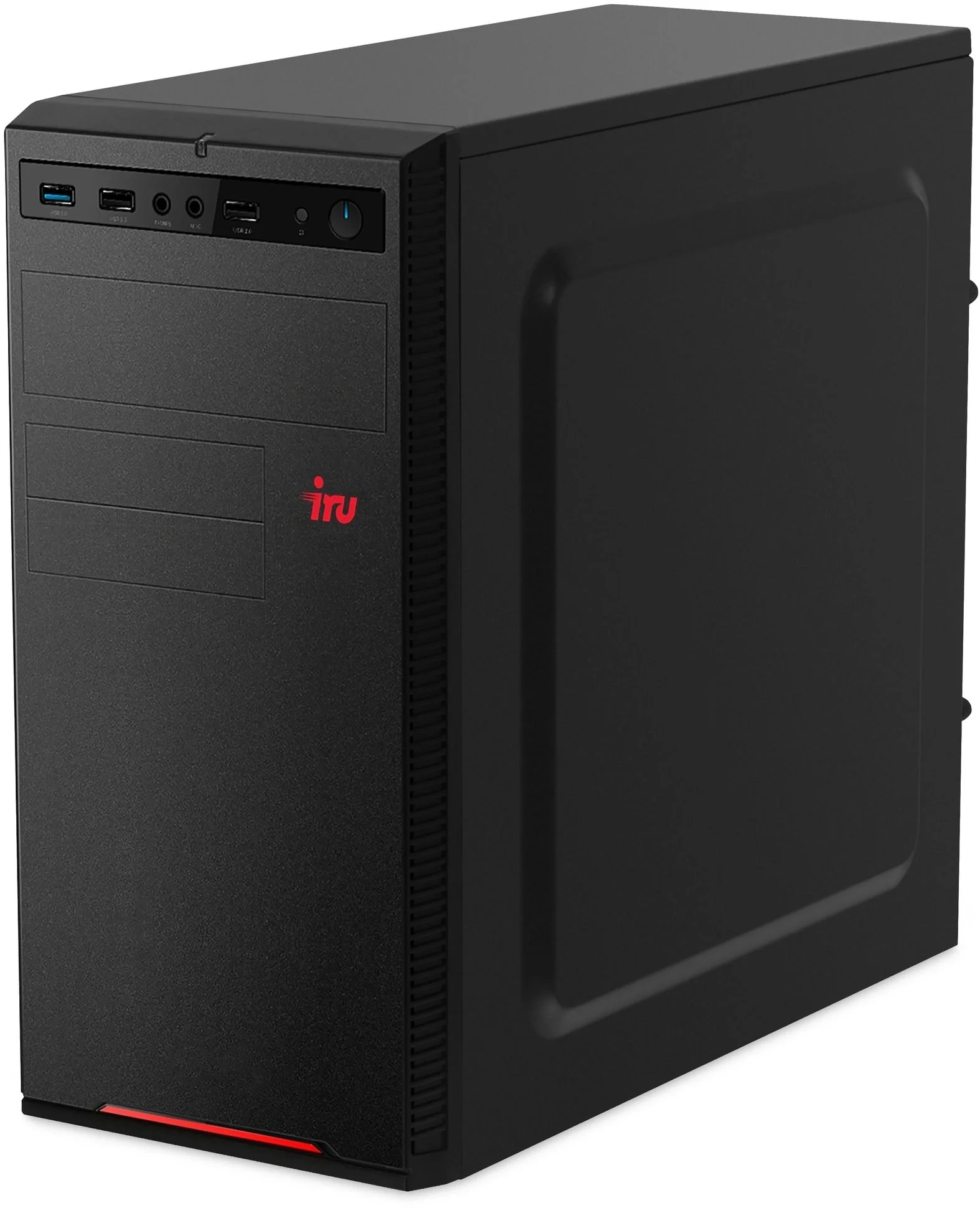 Компьютер IRU Planio 310H6SEV MT i3 13100 (3.4) 16Gb SSD 256Gb UHDG 730 FreeDOS GbitEth 400W черный (RUS) (2113500)