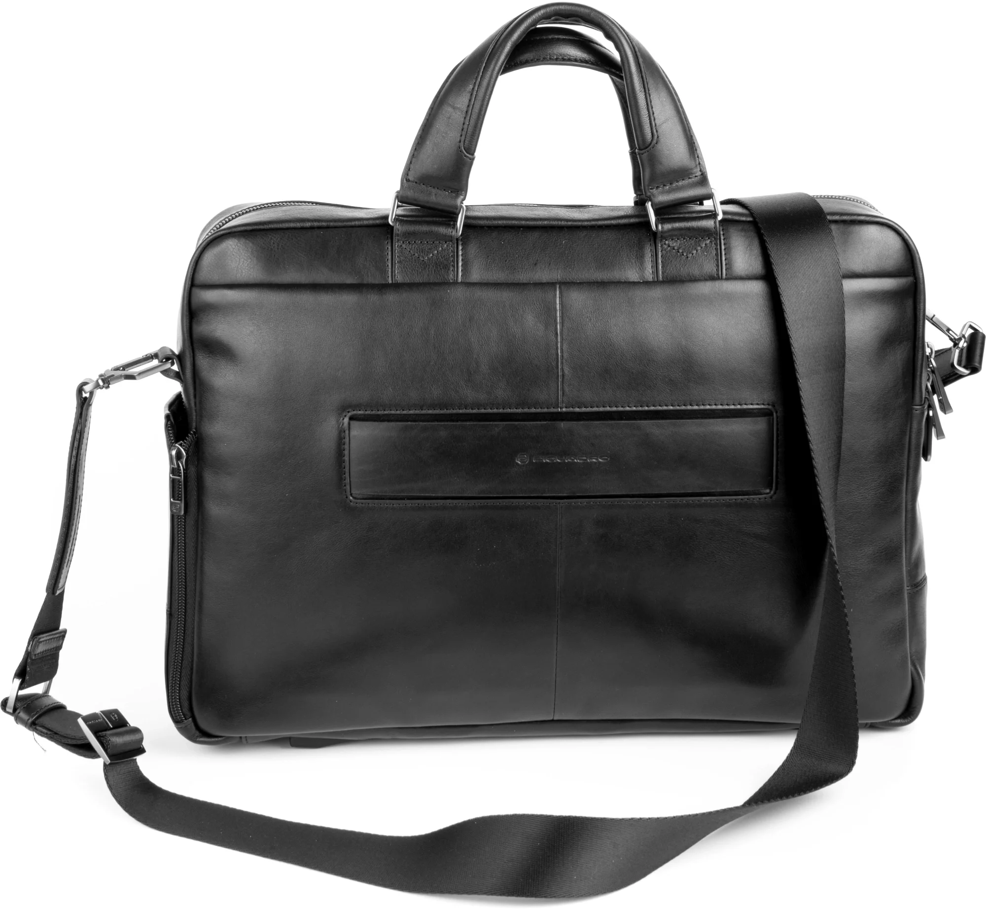 Деловая сумка мужская Piquadro Philip CA6793W136/N с отделением для ноутбука 15.6" черная натур.кожа