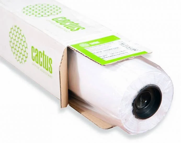 Бумага Cactus CS-LFP80-841175 A0 841мм-175м/80г/м2/белый CIE171% инженерная бумага втулка:76.2мм (3")