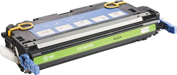 CACTUS Q6470A/AR Картридж (CS-Q6470A/AR) для принтера HP Color LaserJet CP3505/3600/3800, черный, 6000стр.