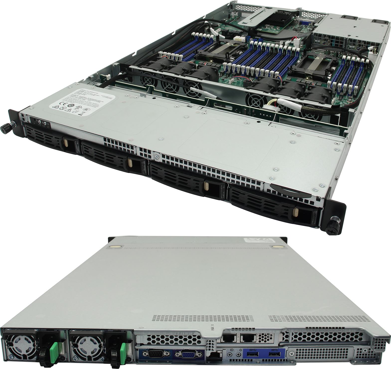 Серверная платформа Compal CAH70 - SR105-2 - Purley 1U, 10x2.5" 6xSAS/SATA + 4NVMe (only CPU - MB) tri-mod w/o EXP - Front, 10x2.5" Disk Trays, 2x3647 + HSINK, 24 DIMM, 2xM.2, 4xCable Slimline x4 – Slimline x4 (backplane - MB), 3xCable MiniSAS – MiniSAS HD (backplane – 3 in MB), support VROC, PCIeRiserX8-HHHL , 1xPCIeR