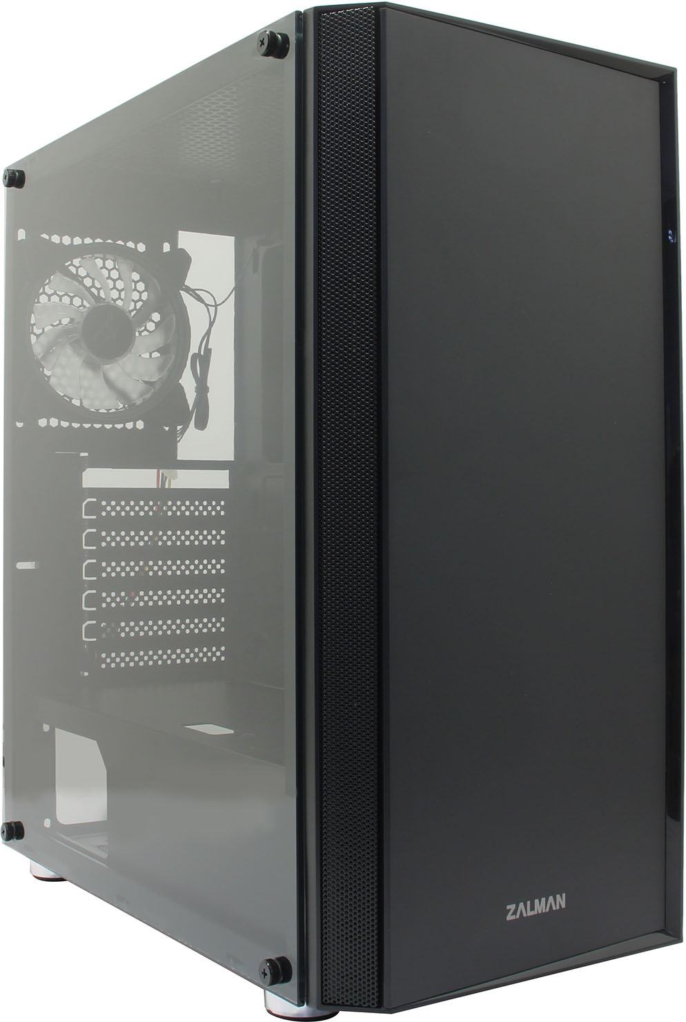 Miditower ZALMAN (R2 Black) ATX  Без  БП, с  окном