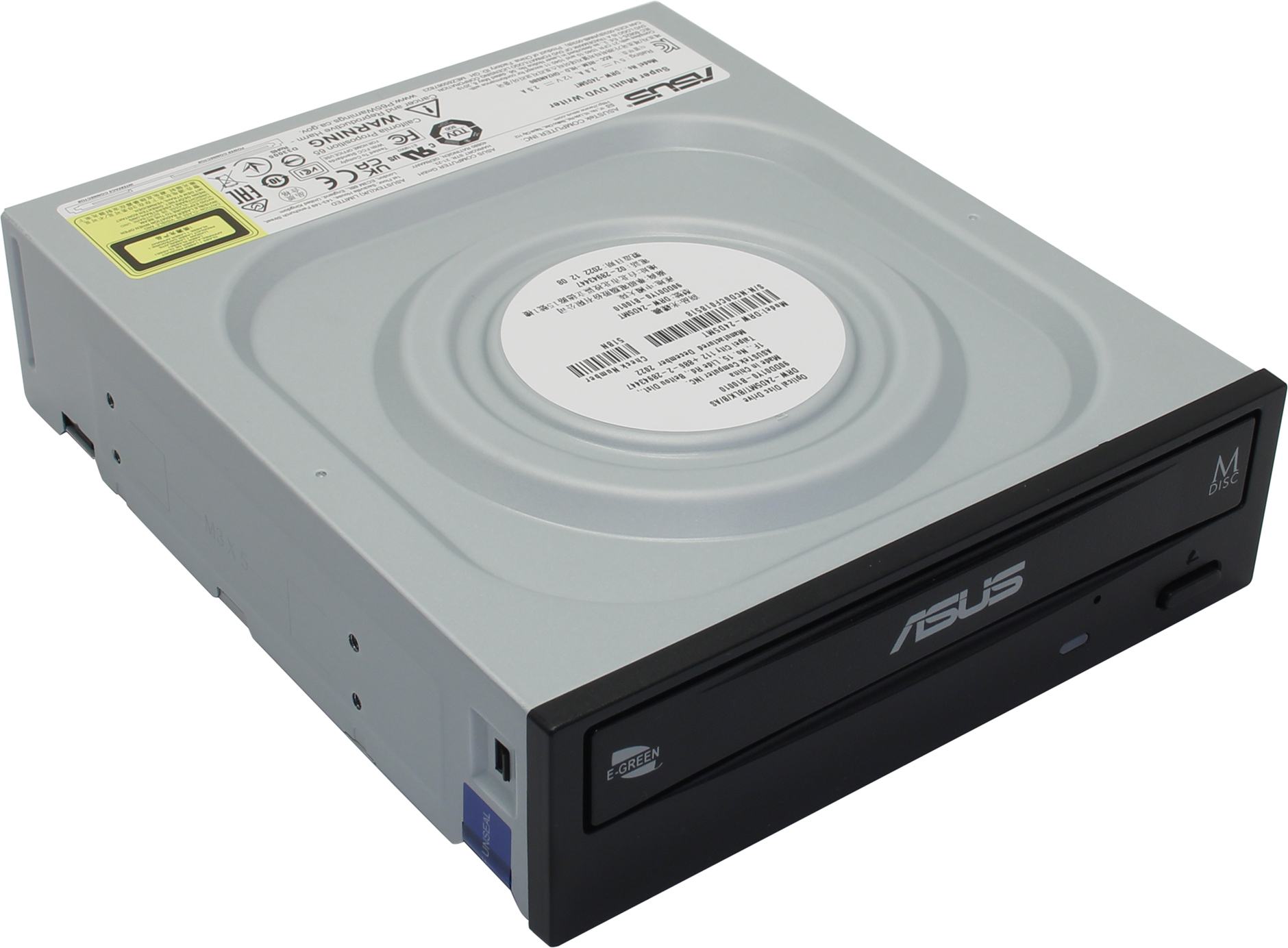 Оптический привод DVD-RW Asus DRW-24D5MT (SATA, внутренний, черный) (90DD01Y0-B10010) OEM