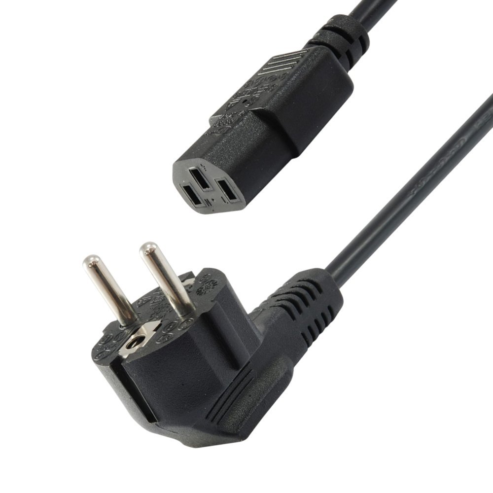 Кабель питания системного блока 5bites PC207-18A (Schuko - C13, 3х0.75мм?, 250В, 10A, черный, 1.8м)