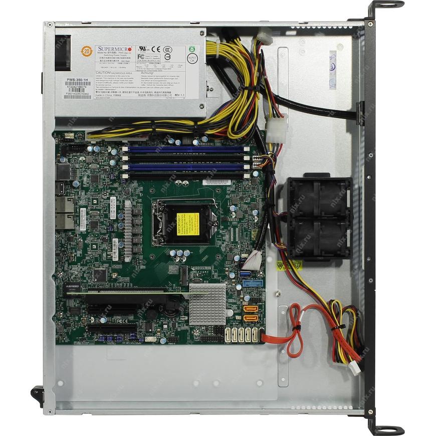 Supermicro SYS-5019S-ML, 1U no CPU(1) E3-1200v5/6thGenCorei3/ no memory(4)/ on board RAID 0/1/5/10/ no FixedHDD(2)LFF/ 2xGE/ 1xPCIEx8, 1xM.2 connector/ 1noRx350W (SYS-5019S-ML, X11SSH-F, 512F-350B1)