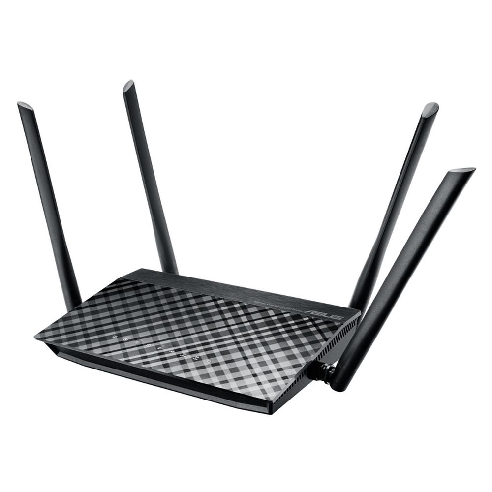 Маршрутизатор ASUS Bad Pack RT-AC1200 Dual-band 802.11ac Router 867Mbps(5GHz)+300Mbps(2.4GHz) EU/13/P_EU RTL {10}