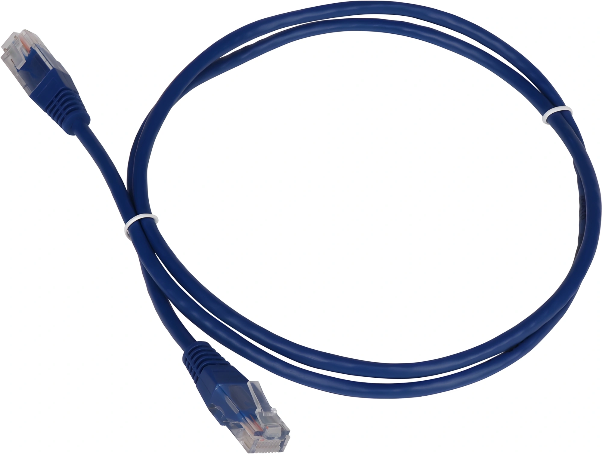 Патч-корд LANMASTER - TWT, UTP, кат. 5e, 2 x RJ-45, RJ-45 - RJ-45, ПВХ, синий, 3 м, с заливными колпачками, TWT-45-45-3.0-BL