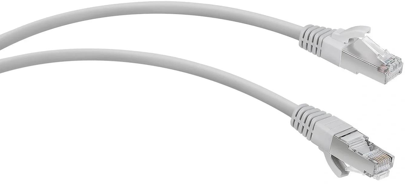 Патч-корд WRline WR-PC-RJ45-FTP-5E-1-GY F/UTP общий экран RJ-45 вил.-вилка RJ-45 cat.5e 1м серый LSZH (уп.:1шт)