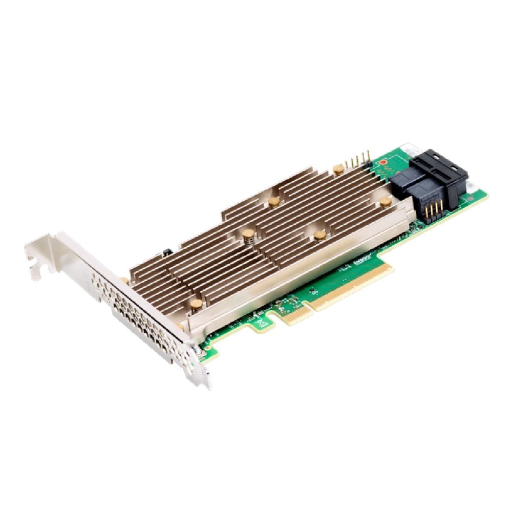 RAID-контроллер Broadcom MegaRAID 9460-8I SGL (05-50011-02) PCIe 3.1 x8 LP, SAS/SATA/NVMe, RAID 0,1,5,6,10,50,60, 8port(2 * int SFF8643), 2GB Cache, 3508ROC (003617)