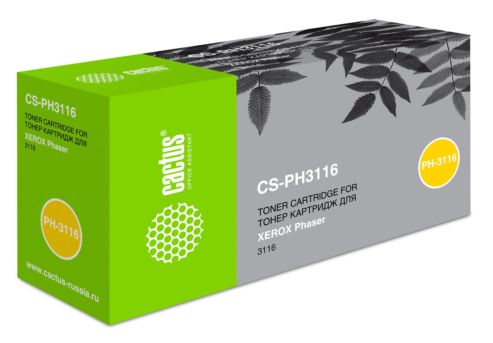 Картридж лазерный Cactus CS-PH3116 (109R00748) черный (3000 стр.) для Xerox Phaser 3116