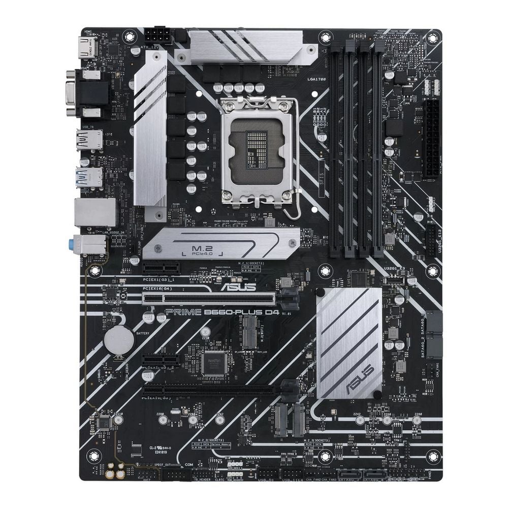 Материнская плата ASUS Bad Pack PRIME B660-PLUS D4 LGA 1700 ATX 4xDDR4 2xPCIEx16  2xPCIEx1 3xM.2 USB-C DP HDMI VGA 2.5GLAN  bp