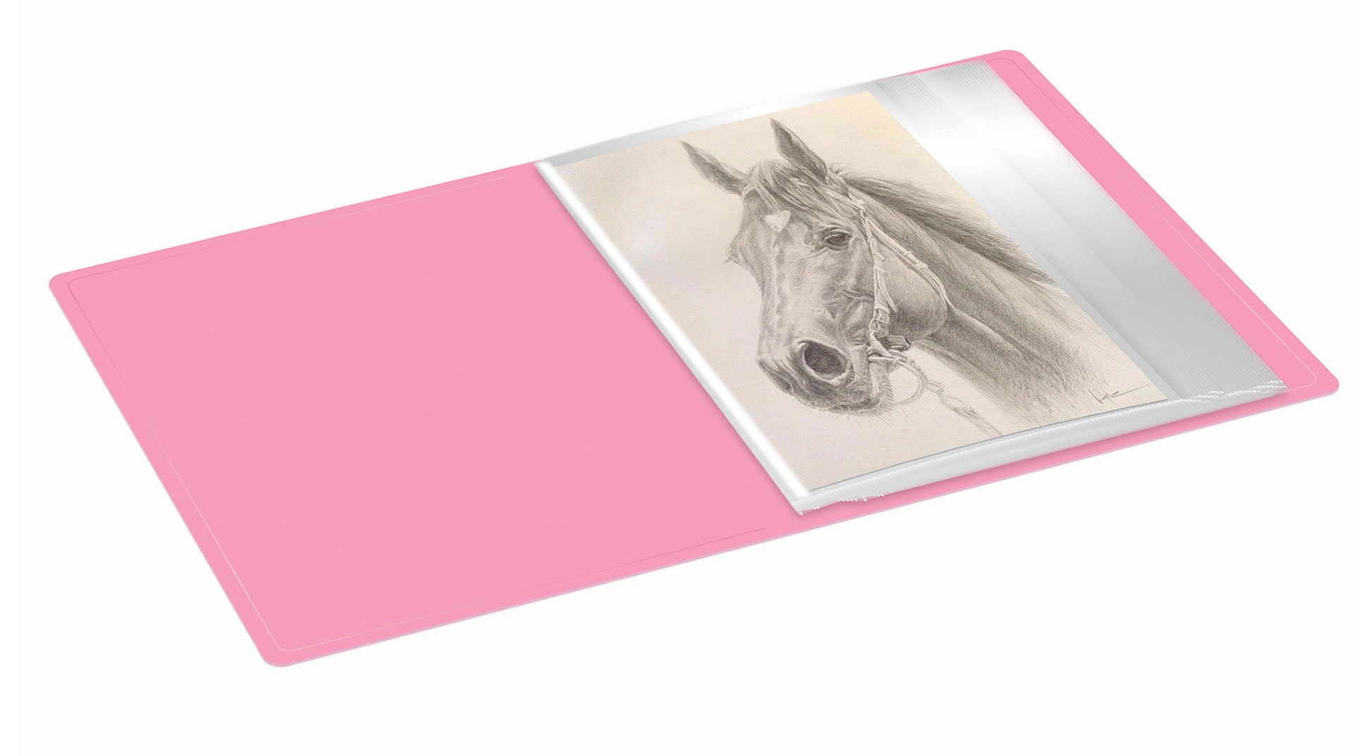 Папка с 20 прозрачными вкладками Бюрократ Pastel PAST20PINK A4, пластик, 0.5мм, торцевой карман с бумажной вставкой, розовый