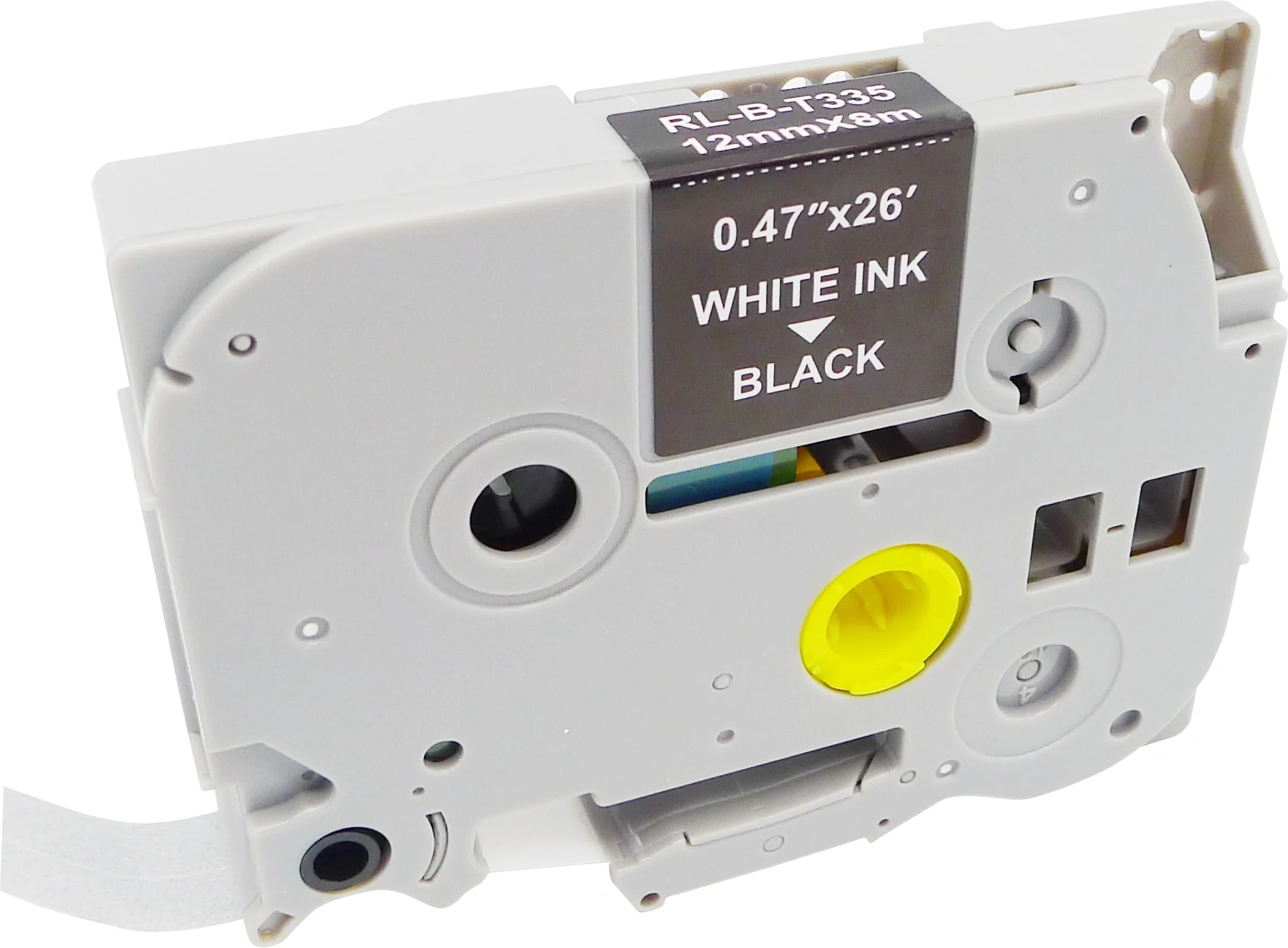 Cactus <CS-TZE335> лента для печати этикеток (ширина 12мм, 8м, White on  Black)  для  Brother 1010/2430PC/2700