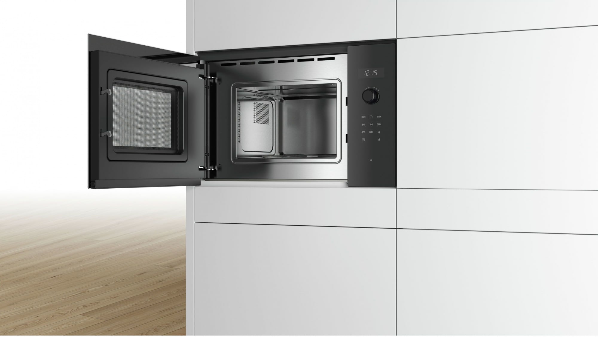 Микроволновая печь встраиваемая Bosch BFL523MS0 20 л 800 Вт нержавеющая сталь/черный BFL523MS0