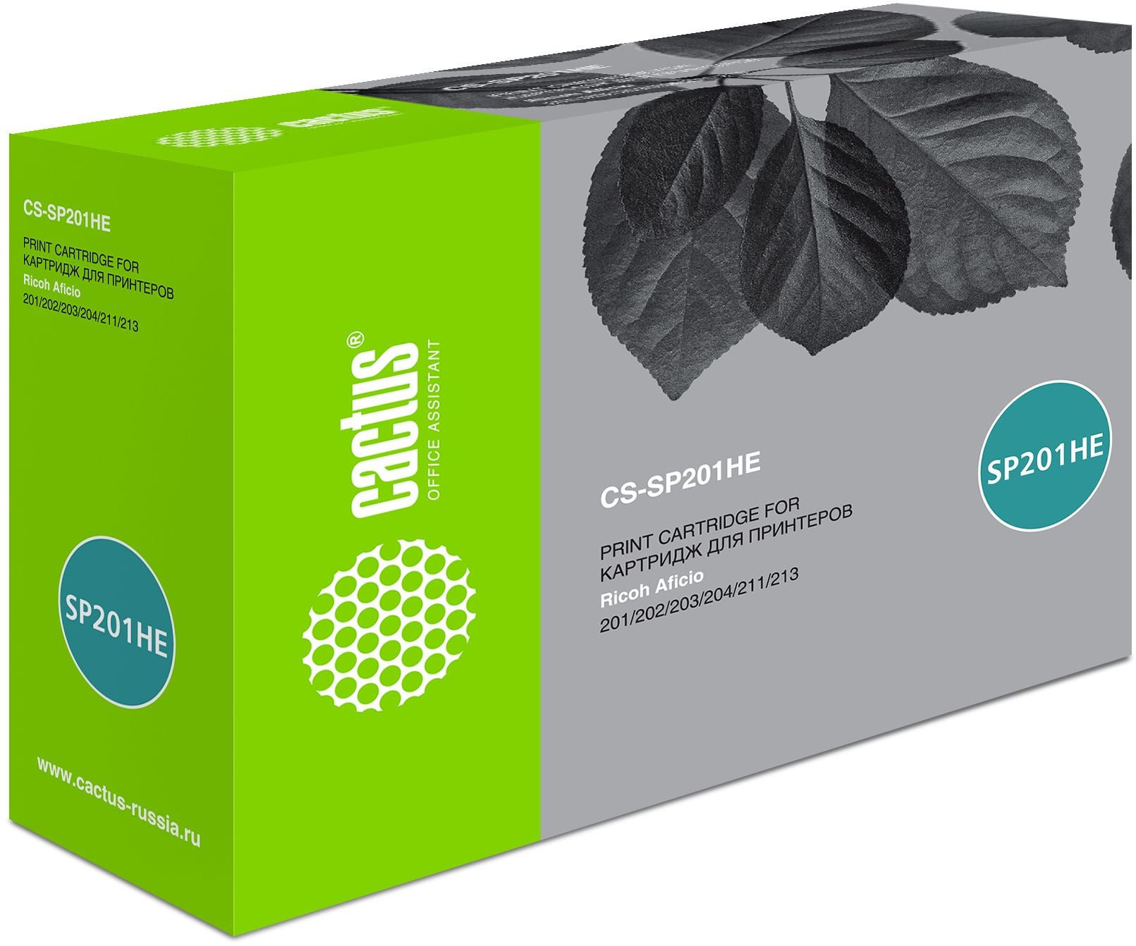 -/ Картридж лазерный Cactus CS-SP201HE 407254 черный (2600стр.) для Ricoh SP 201/203/211/213