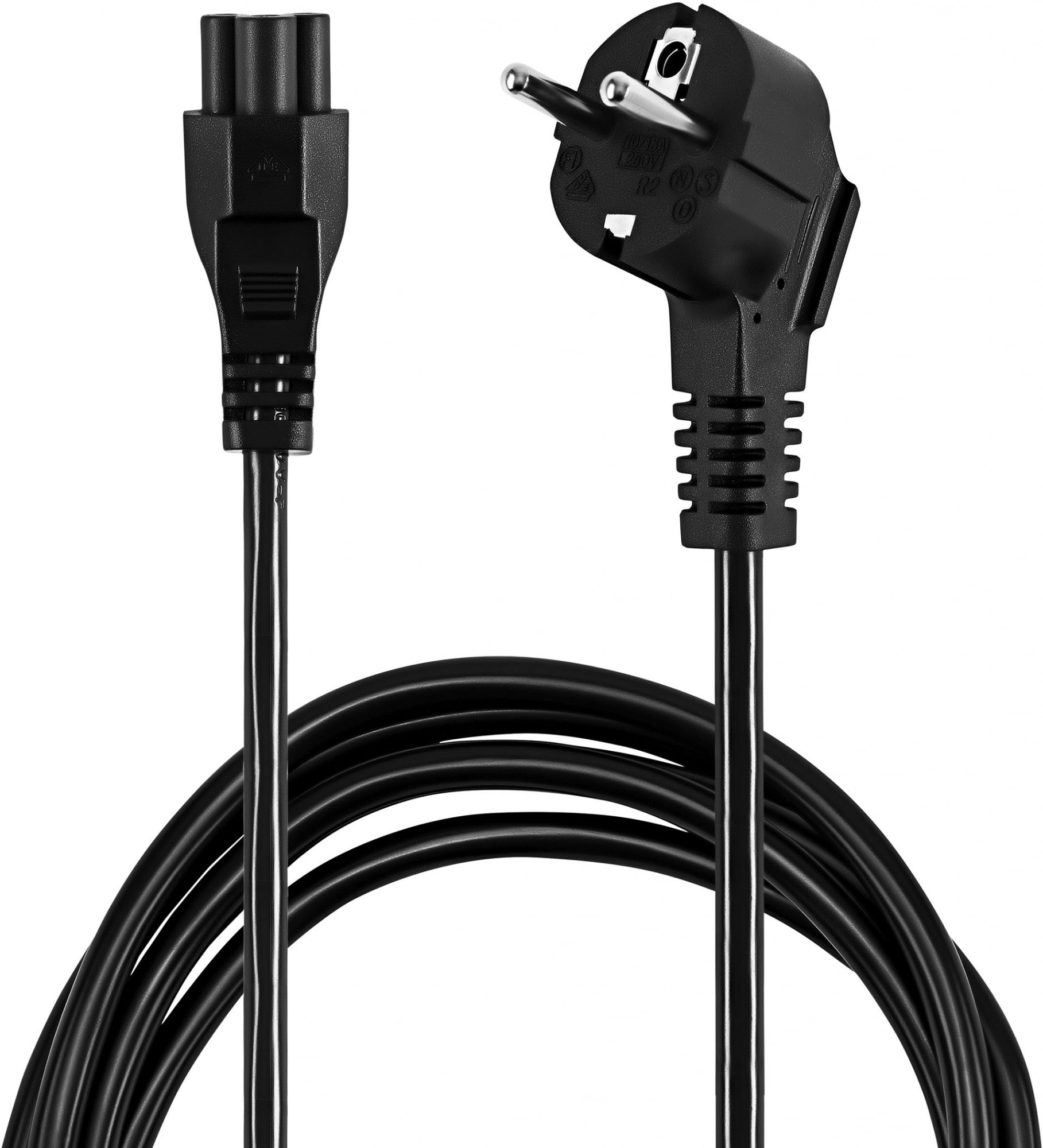 Кабель питания BURO - BU-PCAB-1.8-3PIN, IEC 320 C5 -> Schuko CEE 7, 1.8 м, BU-PCAB-1.8-3PIN