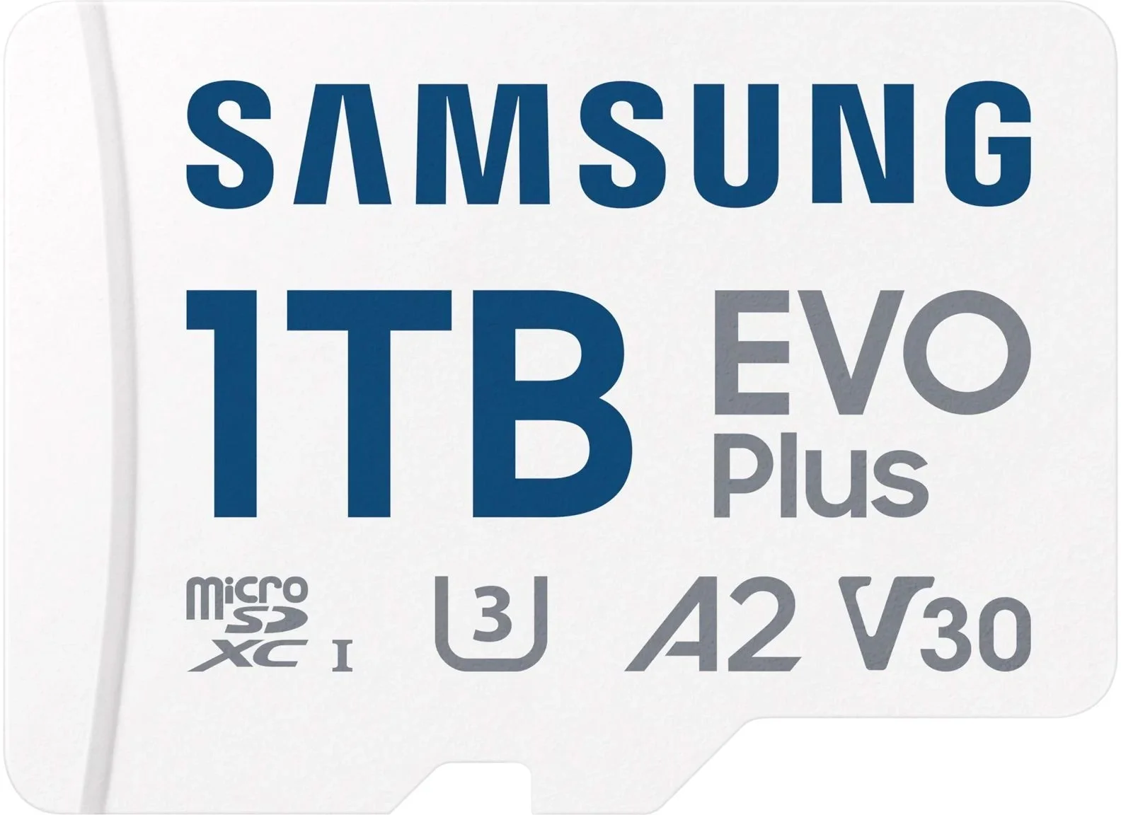 Samsung EVO Plus <MB-MC1T0SA> microSDXC Memory Card 1Tb Class10 UHS-I U3 A2, V30 +  microSD--> SD Adapter