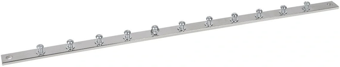 Cabeus CGB-1U-19 Медная шина заземления (покрытие никелем), 19" дюймов, в комплекте винты, шайбы