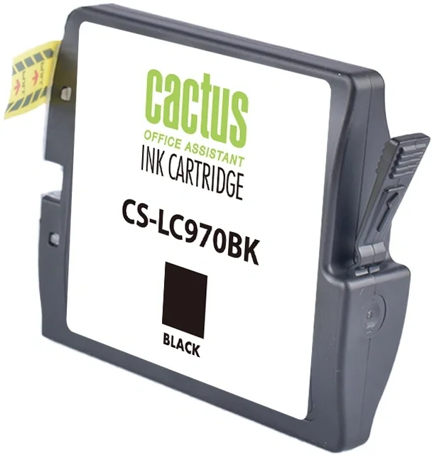 Картридж струйный Cactus CS-LC970BK черный (22.6мл) для Brother DCP-135C/150C/MFC-235C/260C с чипом