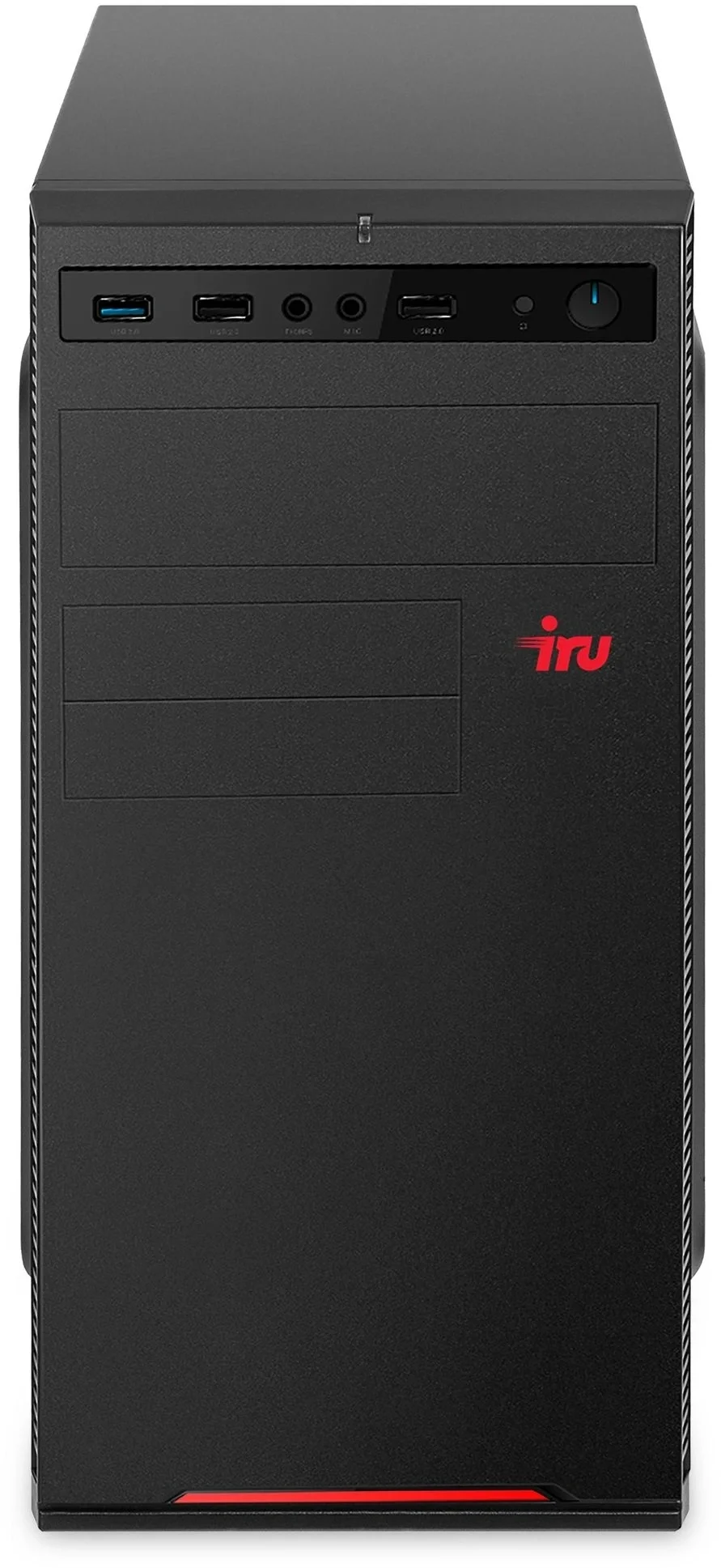Компьютер IRU Planio 310H6SEV MT i5 12400 (2.5) 16Gb SSD 256Gb UHDG 730 FreeDOS GbitEth 400W черный (RUS) (2112572)