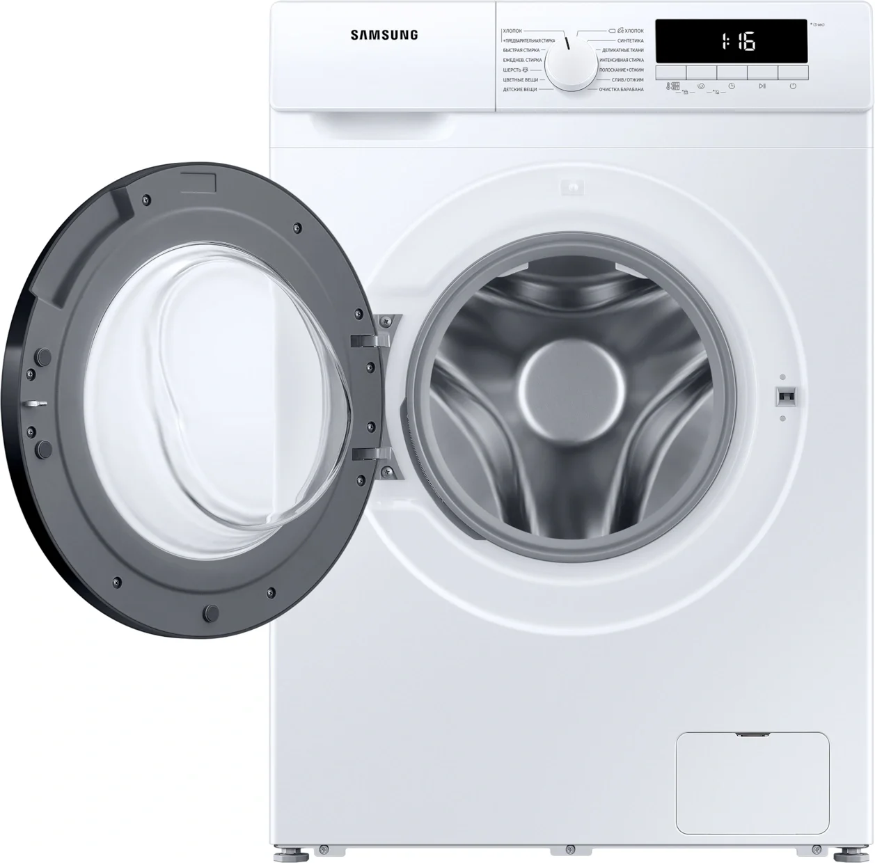 Стиральная машина Samsung WW80T3040BW/LP белый, загрузка фронтальная 8кг, 1400 об/мин, класс А
