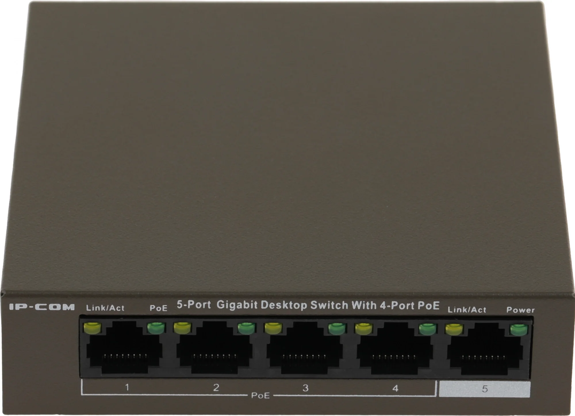 IP-COM G1105P-4-63W Коммутатор PoE неуправляемый 5-Ports 10/100/1000 Base-T / 4-Ports PoE (PoE бюджет 58W)