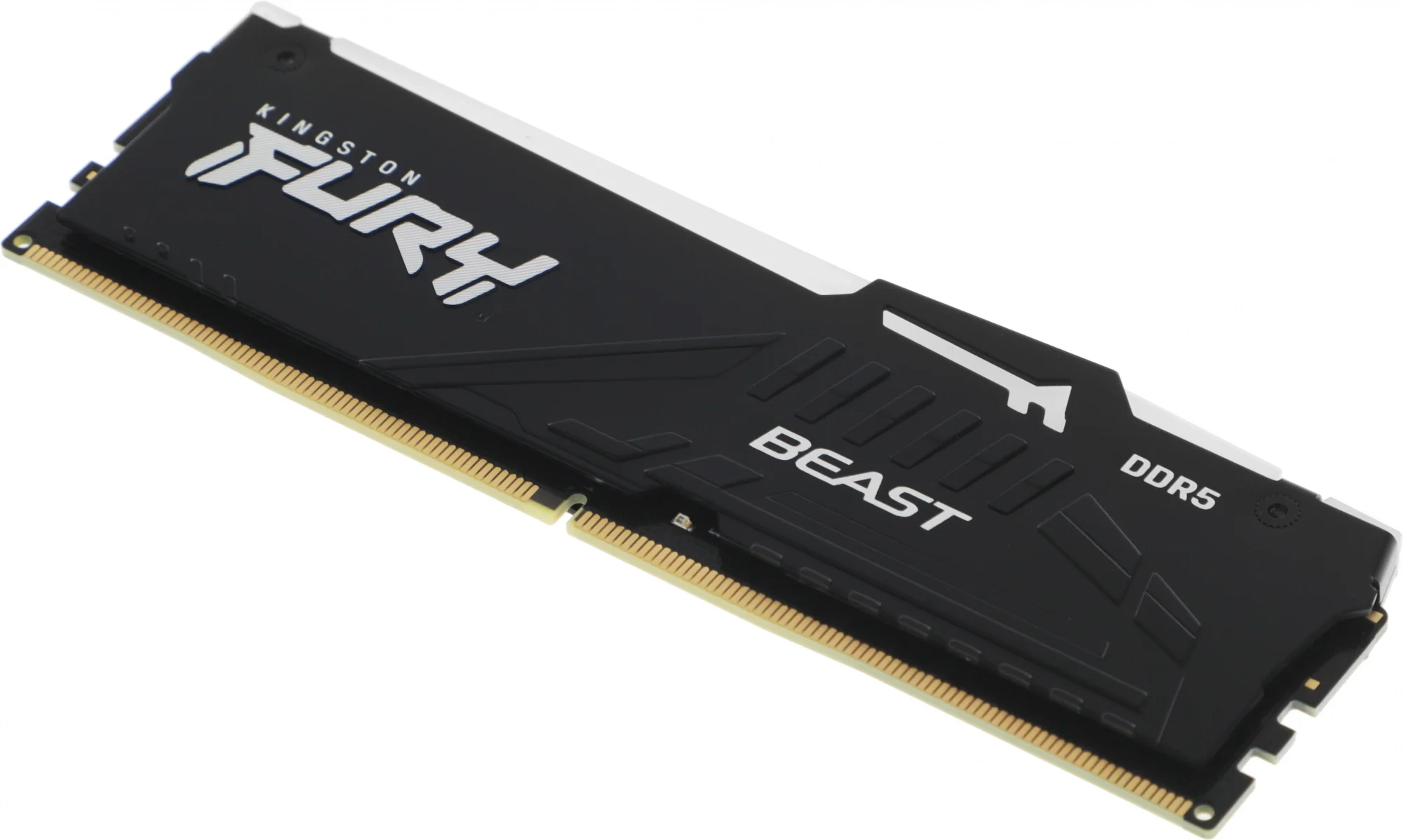 Память DDR5 16GB 6000MHz Kingston KF560C30BBA-16 Fury Beast Black RGB RTL Gaming PC5-48000 CL30 DIMM 288-pin 1.4В kit single rank с радиатором Ret