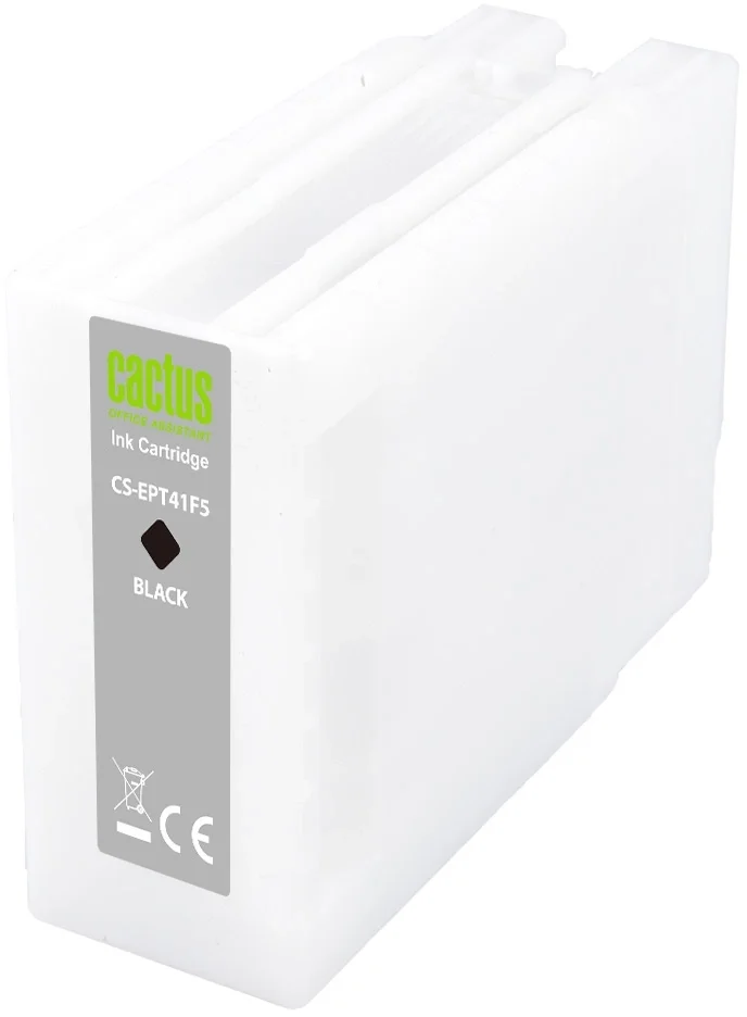 Картридж струйный Cactus CS-EPT41F5 T41F5 черный пигментный (350мл) для Epson SureColor SC-T5400M/SC-T3405/SC-T5405 с чипом