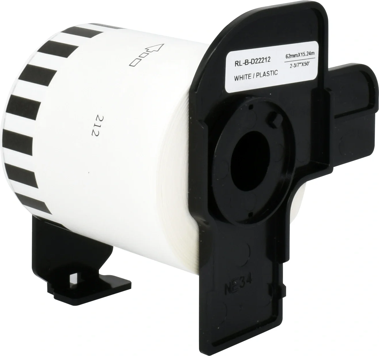 Картридж ленточный Cactus CS-DK22212 62 мм, черный шрифт, белый фон, 15.24 м для Brother P-touch QL-500, QL-550, QL-700, QL-800