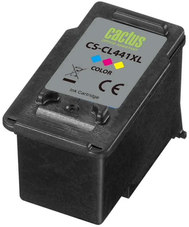 Картридж струйный Cactus CS-CL441XL CL-441XL многоцветный (400стр.) (18мл) для Canon Pixma GM2040/4040/GM2140/2240 с чипом