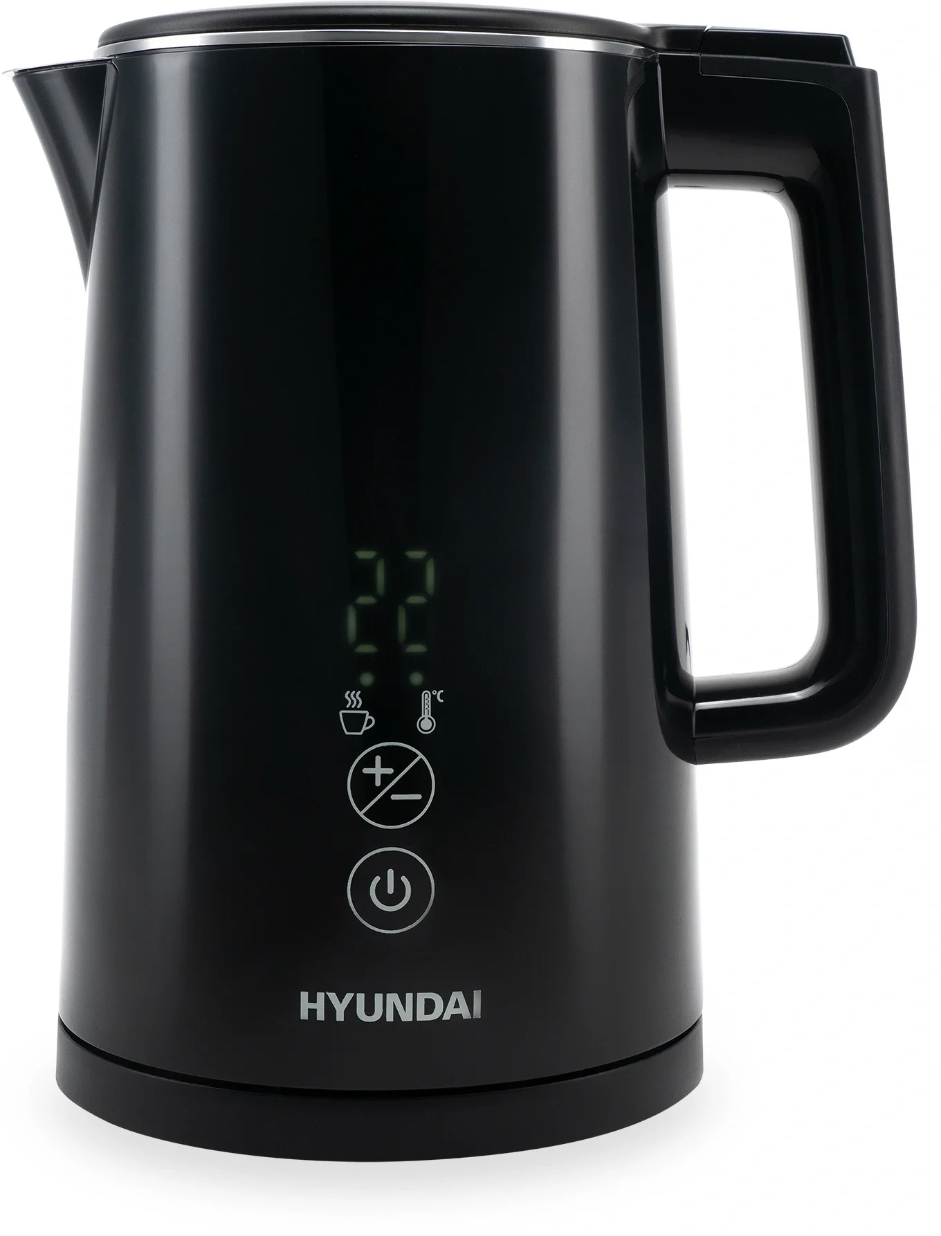 Чайник электрический Hyundai HYK-S5509 1.5л. 2200Вт черный корпус: металл/пластик