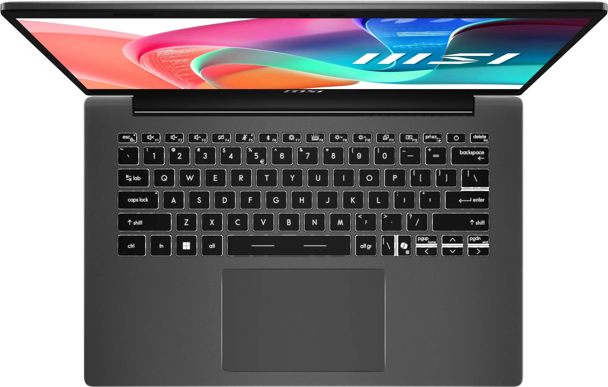Ноутбук MSI Modern 14 F13MG-069XRU Core i7 1355U 16Gb SSD512Gb Intel Iris Xe graphics 14" IPS FHD (1920x1080) FreeDOS grey WiFi BT Cam (9S7-14S121-069)